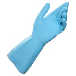 MAPA / Vital Eco 117 latex gloves, cotton dusting, size 10 (XL), blue