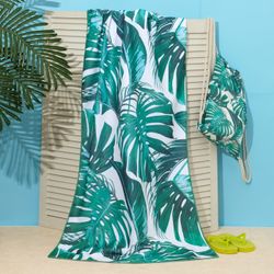 Этель / Beach towel in a bag "Tropics", 70 * 140 cm, microfiber, polyester 100%