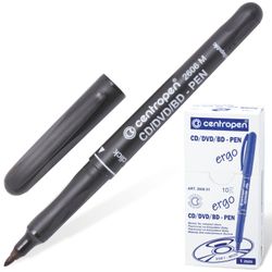 Marcador de CD e DVD CENTROPEN "CD-PEN", PRETO, largura da linha 1 mm