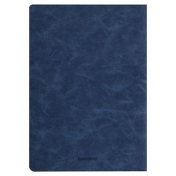 BRAUBERG / Notebook 48 y. checkered cover textured leatherette, stitching, A5 (147x210mm), BLUE, SKY / 10 pcs.
