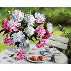 Опт-картина / Painting by numbers 40x50 Bouquet in the garden