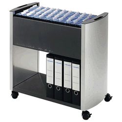 Cart for hanging folders DURABLE, 80 folders, A4 (695х738х380 mm), color: silver/charcoal