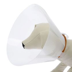 Пижон / Dude / Veterinary collar with collar attachment, height 15 cm (without collar, neck circumference 13-28.5 cm