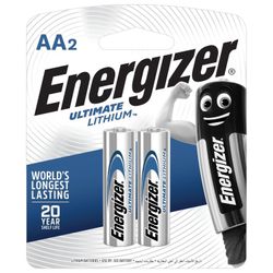 ENERGIZER / Batteries Ultimate Lithium AA (FR06, 15A) lithium finger, KIT 2 pcs. in blister