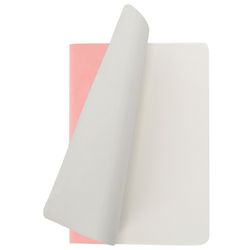 BRAUBERG / Notebook 60 l. sem capa de aro em camurça de couro sintético, costuras, B5 (179x250mm), ROSA, CAPRISE / 2 unid.