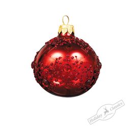 Holiday Classics / Ball burgundy, 6 cm, 6 pieces