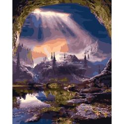 Опт-картина / Vẽ tranh theo số 40x50 Nhìn từ hang động