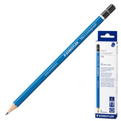 My pencil STAEDTLER PREMIUM (Germany), 1 piece, "Mars Lumograph", B, without gum, stylus 2 mm