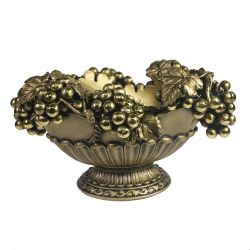 Ремеко / Stand for a bottle "Vase with grapes" (gold) L27W18.5H14 cm