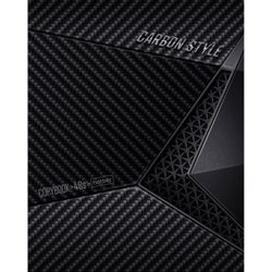 HATBER / Notebook А5, 48 sh., Soporte, jaula, barniz selectivo, "CarbonStylee" / 10 uds.