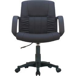 Armchair BRABIX "Hit MG-300", with armrests, eco-leather, black