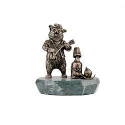 Золотая антилопа / Composition "Bear with vodka" on a stand