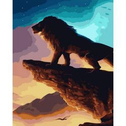 Опт-картина / Malen nach Zahlen 40x50 König der Löwen