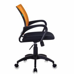Chair CH-695N / OR / TW-11, with armrests, mesh, black / orange