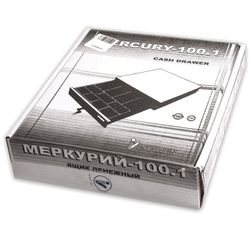 Cash drawer for the cashier "Mercury 100.1", SMALL, 384x358x88 mm, compartments for coins - 7, for bills - 4