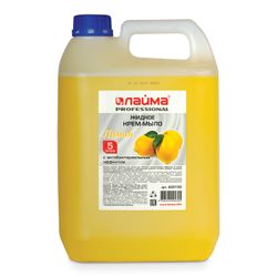 Soap-cream fluid 5 litres, PROFESSIONAL LIME "Lemon", with an antibacterial effect