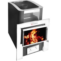 Oven bath Connecticu 12 with a panoramic door color anthracite