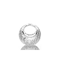 Гусевской Хрустальный завод / Crystal vase-basket "Ball" small colorless