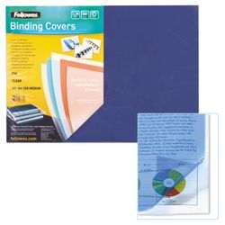 Plastic covers for binding A3, SET 100 pcs., 200 microns, transparent, FELLOWES