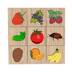 Краснокамская игрушка / Cubes "Edible-Inedible"