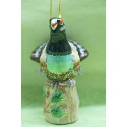 Ярославская майолика / Christmas tree toy "Capercaillie"