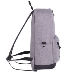Backpack BRAUBERG universal, city size, "Grey Melange", with protection from moisture, 43х30х17 cm