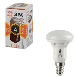 ЭРА / LED lamp 4 (30) W, E14 base, reflector, warm white light, 25000 h, LED smdR39-4w-827-E14ECO