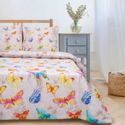 Этель / Bed linen 1.5 joint ventures, Butterflies, size 143x215 cm, 150x214 cm, 70x70 cm - 2 pcs.