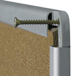 Cork Board for ad (120x180 cm), aluminum frame, OFFICE, "2x3" (Poland)
