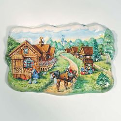 Ярославская майолика / Wall panel "Country life. Summer"