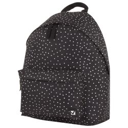 Backpack BRAUBERG, universal, city-format, black polka dot, 20 liters, 41х32х14 cm