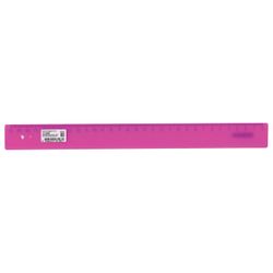 Ruler plastic 30 cm, PYTHAGORAS, opaque, neon, assorted