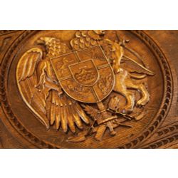 GamesDealer / Carved backgammon "Coat of arms of Armenia", Mkhitaryan