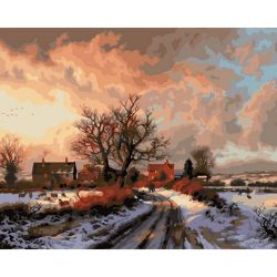 Опт-картина / Sayılarla Boyama 40x50 Manzara