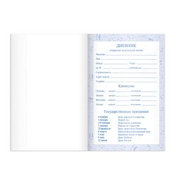 BRAUBERG / 音乐学校日记 48 张,柔软的人造革封面,热压纹,红色 / 10 个。