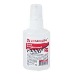 Rolo de cola para papelaria BRAUBERG (para papel, cartão), 45 g