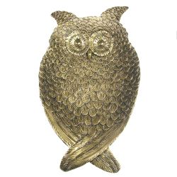 Ремеко / Supporto decorativo per piccole cose "Gufo" (oro) L29W17H4 cm