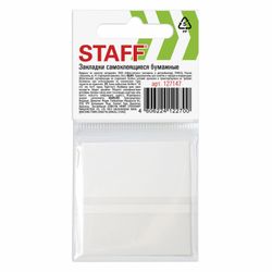 STAFF sticky bookmarks, PASTEL paper, 50х12 mm, 4 colors x 25 sheets, Euro slot