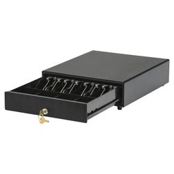Money box ATOL EC-350-B, electromechanical, 350x405x90 mm (KKM ATOL), black