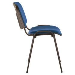 BRABIX "Iso CF-005" staff and visitors chair, black frame, blue leather
