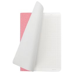 BRAUBERG / Notebook 60 l. checkered cover leatherette matting, stitching, B5 (179x250mm), PINK, HARMONY / 2 pcs.