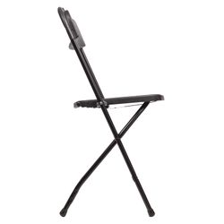 Folding chair for brabix house and office "Golf CF-002", black frame, plastic black