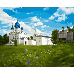 Опт-картина / Peinture par numéros 40x50 White Church
