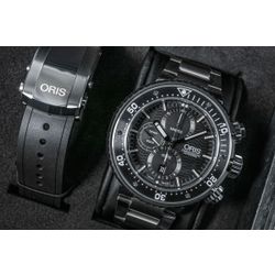 Oris / ProDiver 774-7727-71-54-set Schweizer mechanische Titan-Chronograph-Uhr