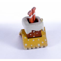 Toy Christmas tree "House with feet of Santa Claus" 370-1