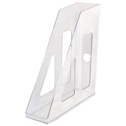 Tray vertical paper of STAMM "Active" (253х70х250 mm), transparent