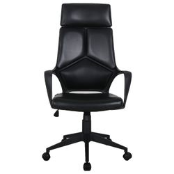 Sedia da ufficio BRABIX PREMIUM "Prime EX-515", ecopelle, nero