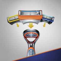 GILLETTE / Razor "FUSION Power", razor with 1 cartridge, for men