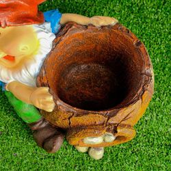 Хорошие сувениры / Figured planter "Gnome with a jug No. 1" 30x24x25 cm