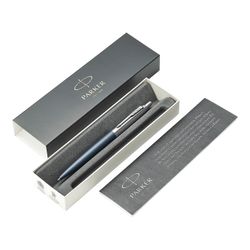 Ballpoint pen PARKER "Jotter XL", THICKENED body, blue matte lacquer, stainless steel, blue